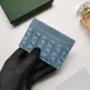 Projektantka karty uchwyt mini krótki portfel Wysokiej jakości oryginalne skórzane kobiety mężczyźni mody torebki karty kredytowej z pudełkiem 16 colors