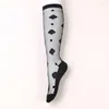 Kadın Çorap Dong Ai 1 Çift Sıradan Yaratıcı Şeffaf Kristal İpek Trail Diz Yüksek Çorap Uzun Sox
