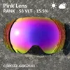 Ski Goggles COPOZZ 2181 Magnetic Replacement Lens for Ski Goggles Anti-fog UV400 Spherical Ski Glasses Snowboard GogglesOnly lens 230802