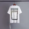 Chemise Hommes Femmes Designers T-shirts Offs Tops Lâche Homme Casual S Vêtements Streetwear Shorts Manches T-shirts Taille Offes White266