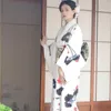 Ropa étnica Mujeres japonesas Kimono blanco Mujeres tradicionales Tallas grandes Anime