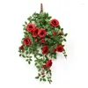 Decorative Flowers 82cm Rose Vine Artificial Kawaii Room Decor Wedding Decoration Fiori Artificiali Pendenti Accessories Kwiaty Sztuczne