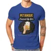 Sweats à capuche pour hommes Amoureux de la bière Cadeau de pétanque Propulsé par un joueur d'autocollant T-shirt Classique Goth Été Grand Coton T-shirts pour hommes