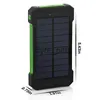 Carregadores sem fio à prova d'água 30000mAh Portátil Bússola Carregador solar Dual USB Power Bank para iPhone Samsung Smartphone x0803