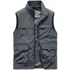 Men's Vests Summer Vest Men Outdoors Gilets Pography Camping Coat Men's Vests Man Male Outerwear Tool Luxury Sleeveless Work Zip Jacket 230803