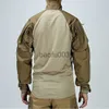 Men's Tracksuits Tactical Military Suit UF Combat Shirts Pants Set Men Field Training Camouflage FROG Scouting Police Uniform CS Airsoft Shot Kit J230803