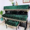 Dust Cover diamond pattern thicken velvet piano cover dust proof towel piano half cover/ bench cover R230803