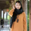 Scarves Yasuk Winter Fashion Casual Women Female Soft Literary Fresh Vintage Simple Mori Girl Country Style Women's Cotton Scarf Shawl