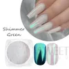 Nail Glitter 7pcsset Shimmer White Pearl Art Poussière à frotter Pigment irisé Poudre de chrome Glossy Fairy Manucure Decor LYB0107 230802