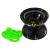 Yoyo Magicyoyo N11 Alloy Aluminum Professional Yoyo Unresponsive Yoyo Ball Black Golden Bag Glove 5 Strings 230802