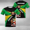 Hommes t-shirts 2023 jamaïque Lion emblème été mode 3D impression hauts t-shirt hommes femmes à manches courtes chemise Streetwear Style