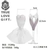 Verres à vin mariage romantique Champagne amour ensemble croix tasse mariée et marié gobelet verre cadeau assorti