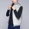 Heren Vesten Winter Mannen Eendendons Vest Jas Ultralight Mouwloos Puffer Vest Jas Ultra Dunne Warme Lichtgewicht Donsjack Taille MWB014 230803