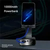 무선 충전기 접이식 파워 뱅크 10000mAh 전화 홀더 휴대용 충전기 LED iPhone 13 12 x 삼성 S21 Xiaomi Poverbank X0803