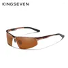 Sunglasses KINGSEVEN Driving Series Polarized Men Aluminum Blue Mirror Lens Male Sun Glasses Aviation Women For Eyewear 9121