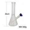 10 'Rökning Glass Hookah Bong Dab Rigs With Oil Burner Quartz Banger Nails Bowl Slide Clear Predator Bubbler Water Pipes