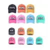 Party Hats Parent-Child Baseball Cap Mama Hat For Women Mini Sun Visor For Boy Girls broderade brev tvättade Cap L010