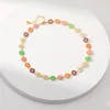 Tour de cou coloré petite marguerite émail collier pour femmes Floral court Style vacances cadeau mode bijoux accessoires CN005