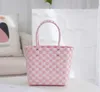 Evening Bags Rivet style Hand Bag Handmake Woven Bags Small Portable Basket Bag Women Bag Bucket Kindergarten Children Hand Gift Pink 230803