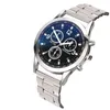 Montres-bracelets Sdotter arrivée verre bleu vif trois yeux bracelet en acier montre hommes Quartz cadeau Relojes Para Hombre