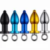 Metal Anus Dilator, Enemator Anal Cleaning Rining Tool Rostfritt stål Anal Plug Enema Anal Douche Sex Produkt