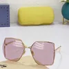 Lee 2023 Nouveau designer de luxe G modèle de famille grand cadre affichage visage petite étoile féminine ins net rouge même lunettes de soleil résistantes aux UV mâle GG0817