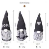 Christmas Decorations Pointed Hat Faceless Gnome Santa Tulip Rudolph Doll Black White Plaid Nordic Style Year