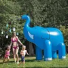 Buttafuori gonfiabili Playhouse Altalene 86 pollici Giant Summer Animal Sprinkle Water Park Elephant Outdoor Beach Toy Kids Play Spray Garden Toys 230803