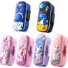 Pencil Bags 3D Case with Password Lock Kawaii Large Capacity EVA Cartoon Waterproof Cover School Bag Supplies Stationery Gift 230802