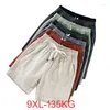 Mäns shorts sommarmän bomullslinne sorterar cinese stil plus size bi 6xl 7xl 8xl 9xl casual ome stretc reen orane 49