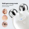 Inne przedmioty do masażu EMS Mikrokrądowy masażer do twarzy Roller Beauty Skin Docning Urządzenie Wysokość przeciw starzeniu się Elektryczne oko 230802