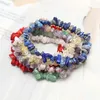 Braccialetto di pietre preziose naturali Fluorite irregolare ametista Cristallo Stretch Chip Perline Nuggets Bracciali Braccialetti Bracciale al quarzo per donna