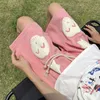 Mäns shorts 2023 Summer Men Harajuku Korean Style Foaming Printing Sports Short Pants Overdimensionerade Male Loose