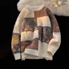 Mannen Truien 3D Afdrukken Casual Trui Jassen Mannen Harajuku Mode Losse Gebreide Truien O-hals Herfst Winter Truien A202
