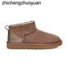 2023 Designer Snow Boots Australian Women Fashion Brand Classic Short Mini Platform Khaki Black Uggity Outdoor Sneakers Mens Womens Boots