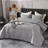 Set di biancheria da letto Copriletto tinta unita Coperta da cucito di alta qualità Copriletto decorativo nordico di lusso Copriletto singolo matrimoniale queen size 230802