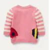 Pull Little maven 2023 automne vêtements bébé filles pull manteau belle abeille dessin animé enfants Cardigan pour enfants 2 7 ans 230802