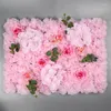 Decorative Flowers 40x60cm Artificial Flower Wall Wedding Decoration Rose Manual Fake Imitation Plants Outdoor Festival Background Panel