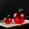 Present Wrap 5/10pcs Plastic Container Candy Box Red Apple Shaped Chocolate Favor Holders Christmas Baubles Ornament Party Xmas Decorations ll