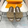 Designers Slippers Calfskin Women Sandals Hook Loop Fastener Mules Slipper Rubber Slides