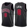 Lonzo 2 Ball Zach 8 Lavine Basketball Jersey Demar 11 Derozan Mens 23 33 Red White Black Stripe 2022 M