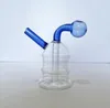 Cam bong dab teçhizat yağ yakıcı tüp lastik filtre kalın sivri bubbler bong küçük brülör filtresi dab teçhizat bongs toptan