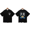 メンズTシャツTシャツストリートカップルファッションヒップrhudeラウンドネック半袖