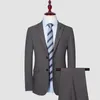 Men's Suits 2023 Business High-end Suit (Blazer Vest Trousers) Boutique Slim British Dress Party Fashion Blazer Three-piece