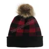 Chapeau tricoté en boule de laine pour femmes Skullies hiver chaud chapeau de luxe pour femmes casquette de Ski en plein air filles chapeau bonnets chapeau de neige de noël