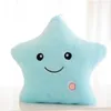 Plush Dolls Creative Luminous Pillow Stars Love Stuffed Toy Glowing Colorful Light Cushion Birthday Gifts Toys For Kids Girls 230802