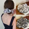 Black White Flower Scrunchies Hair Ties Accessories Scrunchie Ornaments Elastic Hair Bands Tiara Woman Head Dress