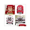 Yoga Outfit Hockey Jerseys Conner Bedard 98 Red White Color S-Xxxl Stitched Men Jersey Drop Delivery Sports Outdoors Fitness Supplies Dh3Ik