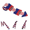 Bow Ties Kroatië vlag unisex stropdassen casual polyester 8 cm klassieke reisglobetrotting nek voor mannen Cravat bruiloft accessoires