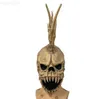 Masques de fête Crâne Masque Halloween Props Squelette Punk Masque Latex Pleine Tête Masque Punk Crâne Horreur Masque Halloween Décoration L230803